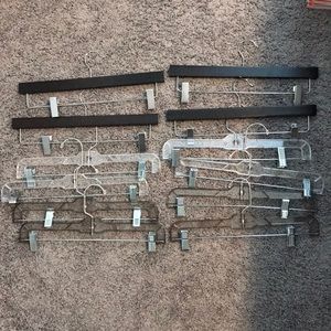 ▪️SOLD▪️Pant/Skirt Hangers with Metal Clips Lot